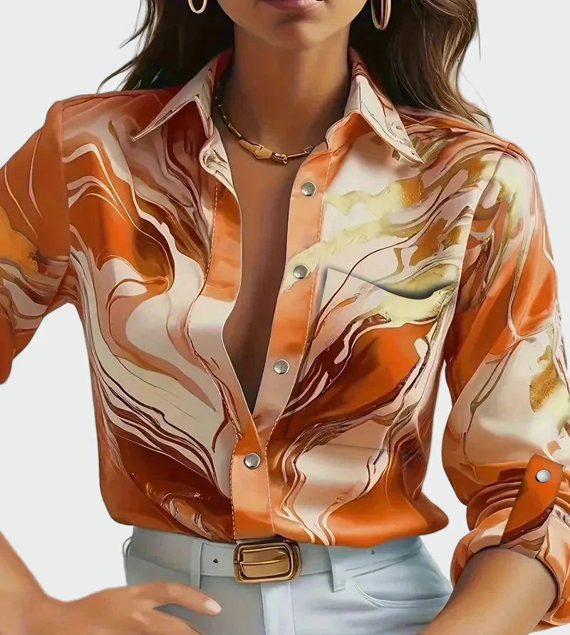 Camisa de Seda Fluida