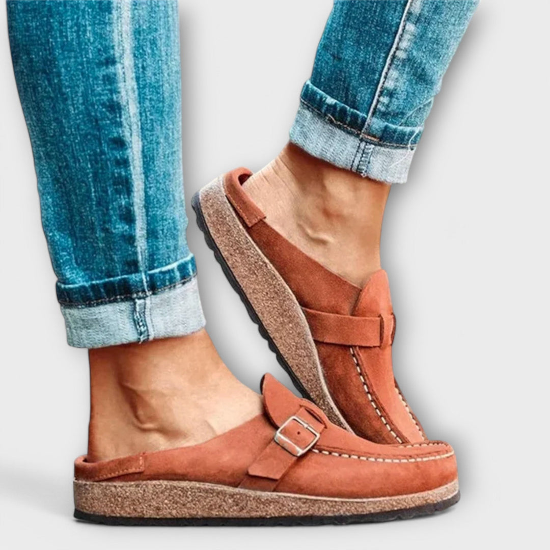 Mocassins Ortópedicos Femininos com Fecho Decorativo