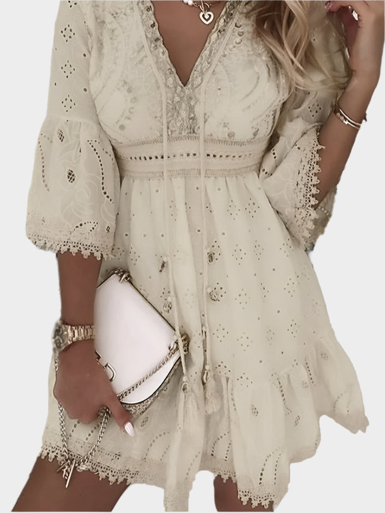 Vestido Curto de Verão Boho