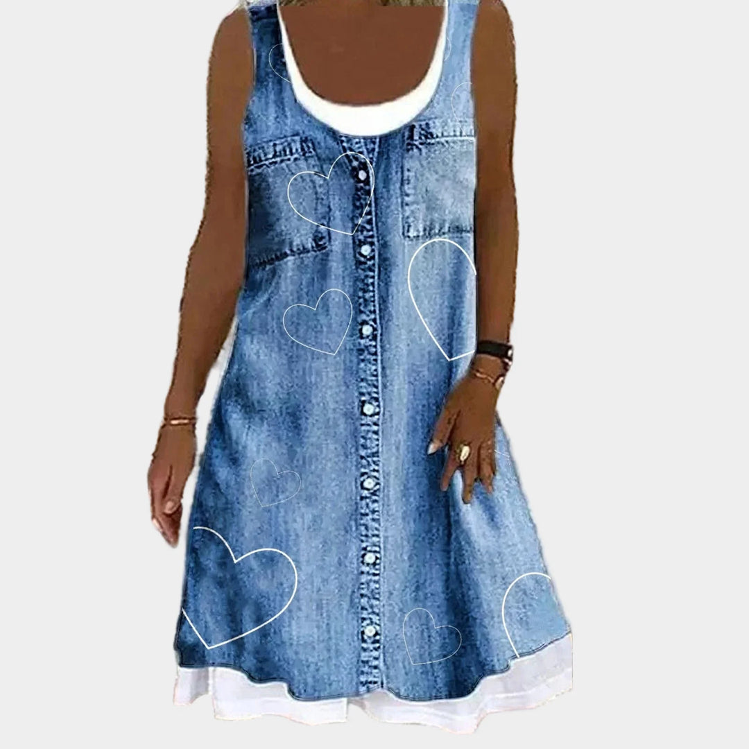 Vestido de Jeans Macio e Elegante