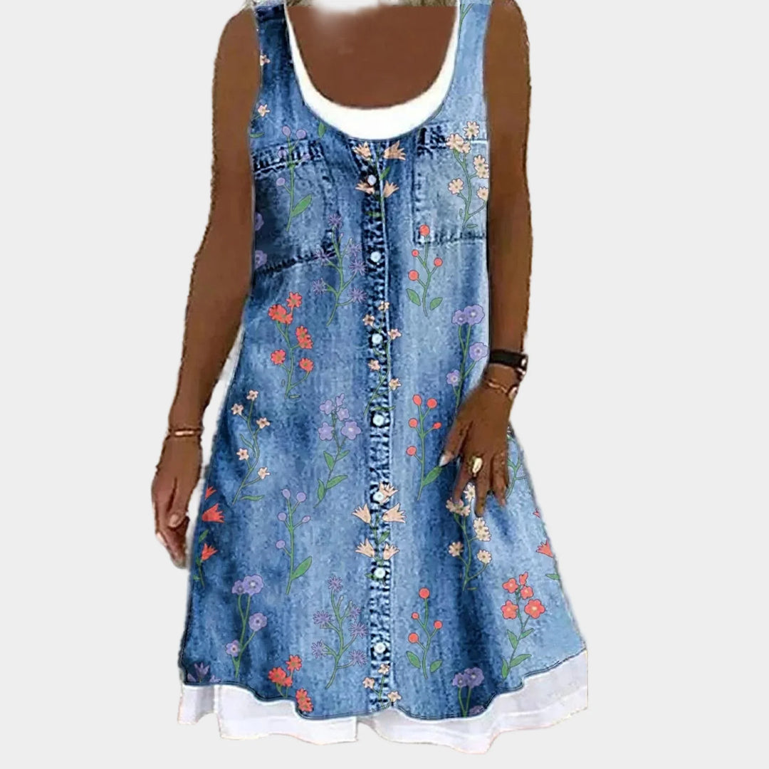 Vestido de Jeans Macio e Elegante