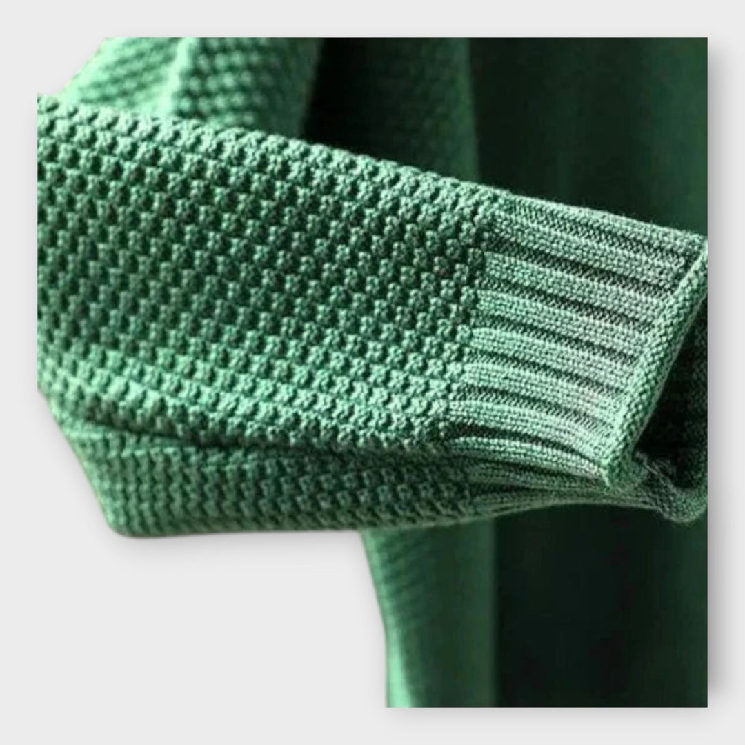 Pullover de Malha com Gola Alta