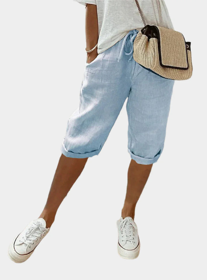 Pantalão de Linho Feminino Elegante