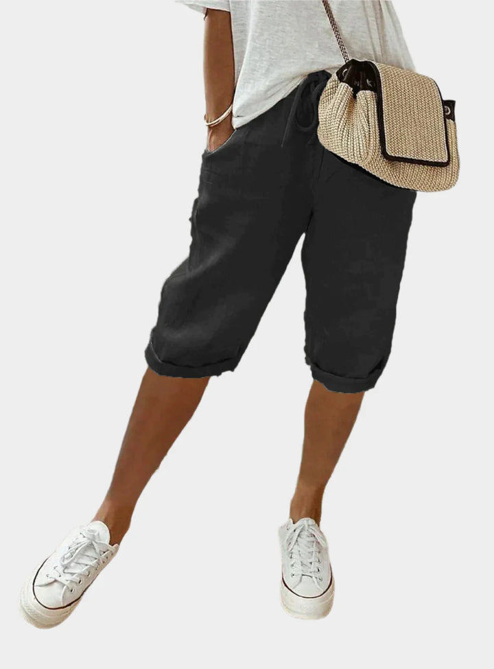 Pantalão de Linho Feminino Elegante