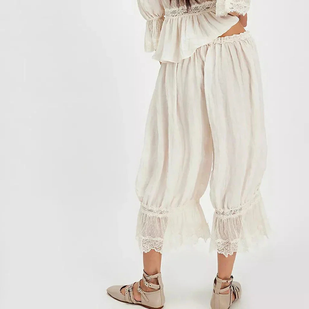 Pantalona Boho com Renda