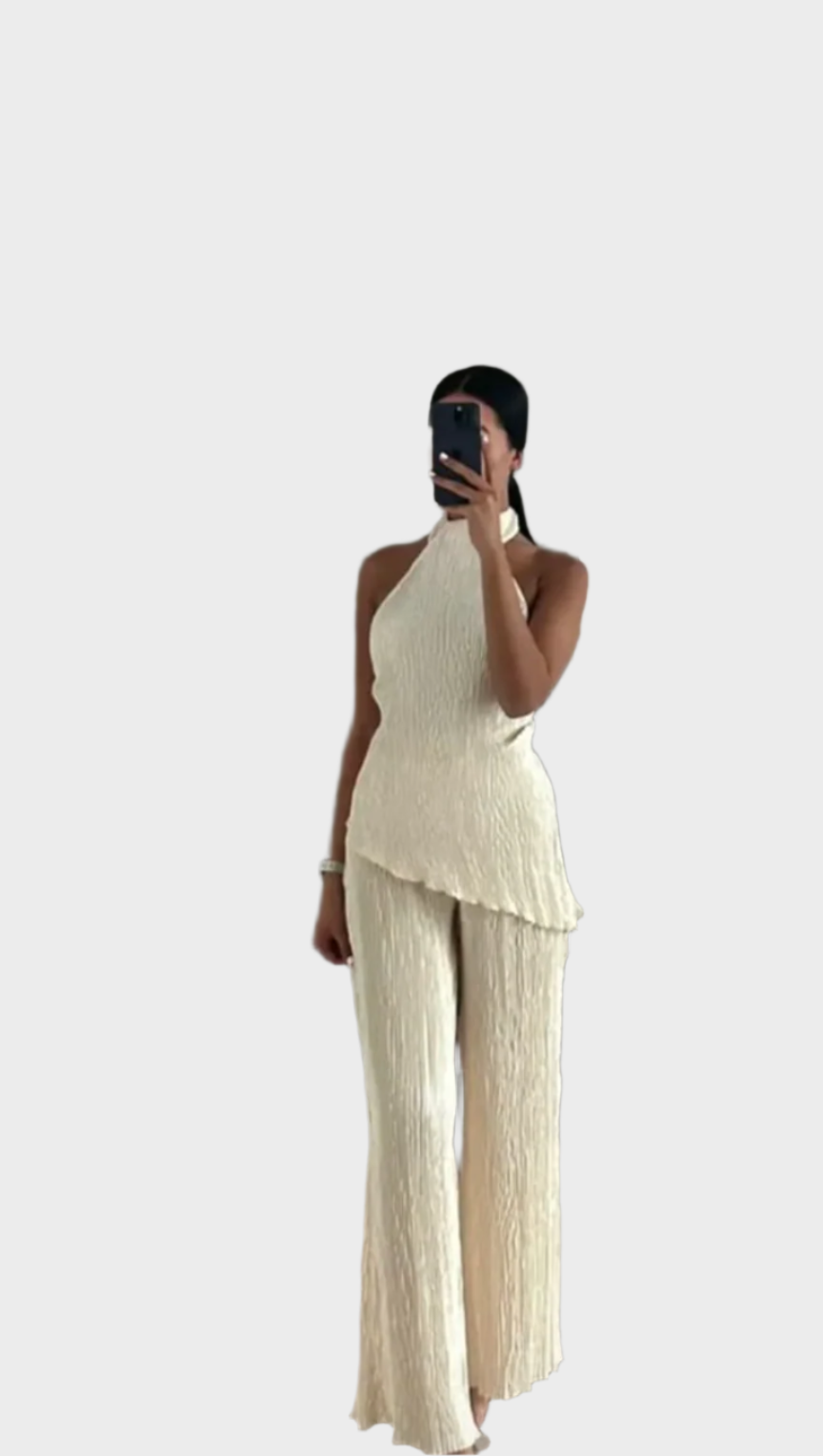 Conjunto Plissado Elegante