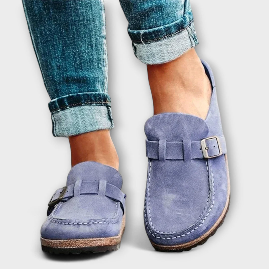 Mocassins Ortópedicos Femininos com Fecho Decorativo