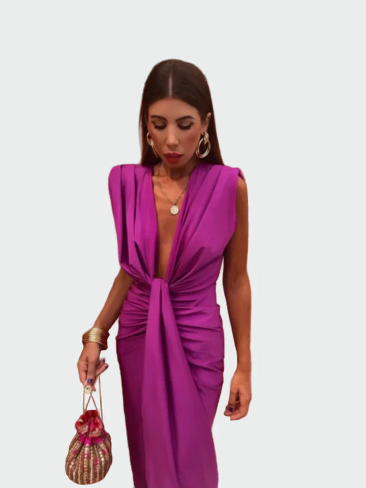 Vestido Plissado Arejado