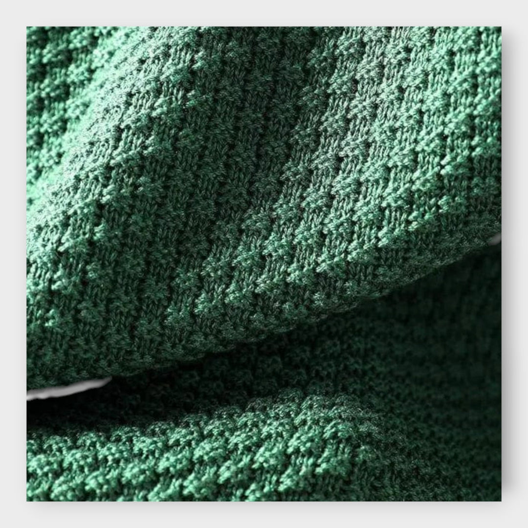 Pullover de Malha com Gola Alta