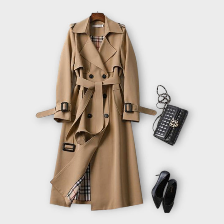 Trench Coat Clássico Longo com Cinto