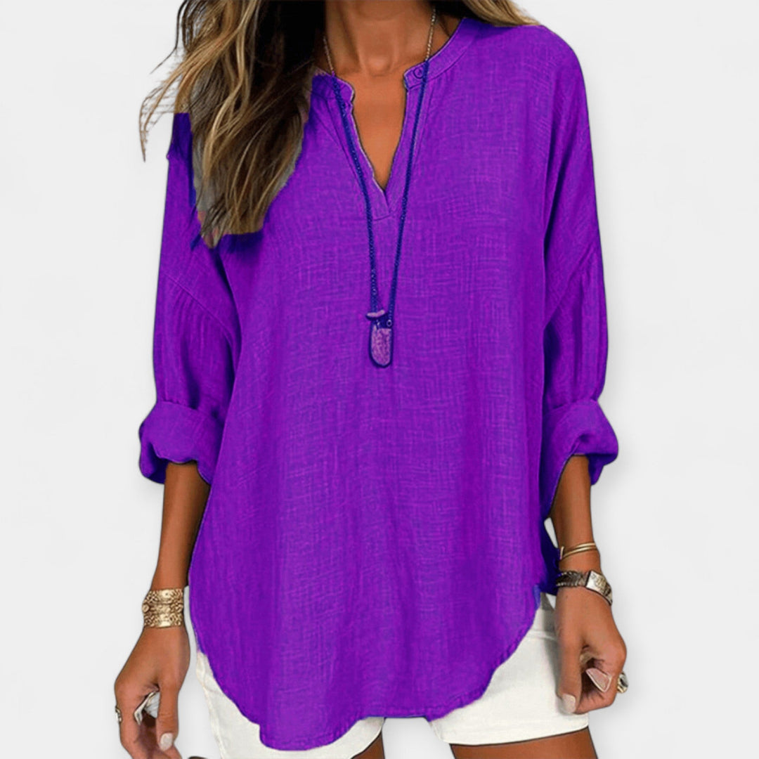 Blusa Linho para a Praia