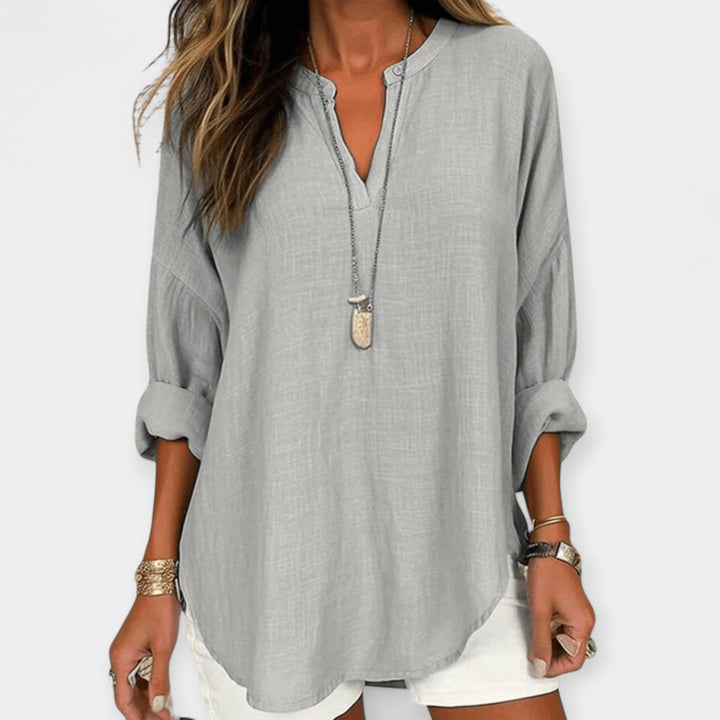 Blusa Linho para a Praia