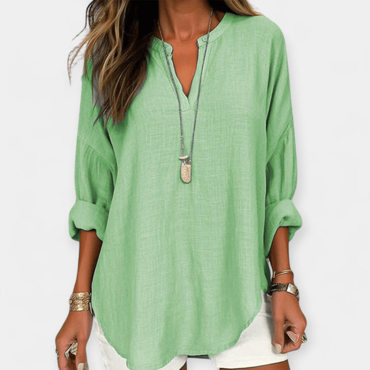 Blusa Linho para a Praia