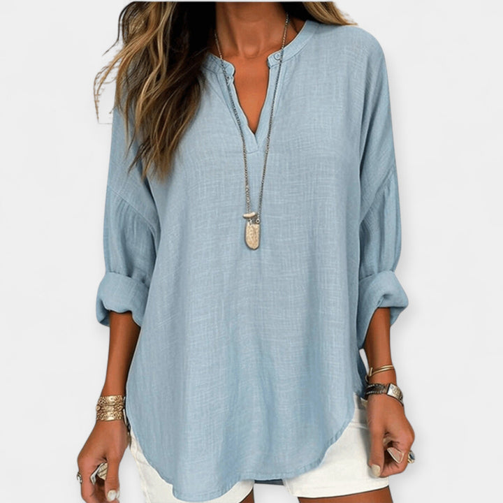 Blusa Linho para a Praia
