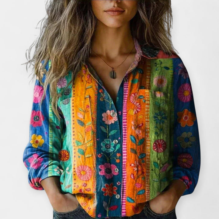 Camisola Vintage com Padrão
