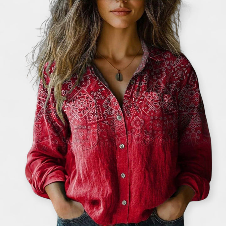 Camisola Vintage com Padrão