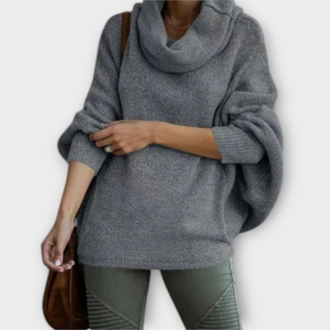 Ulrike - Pullover feminino elegante em gola alta