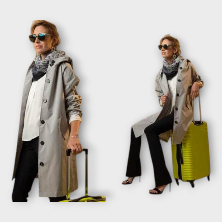 Parka Longa com Design Elegante