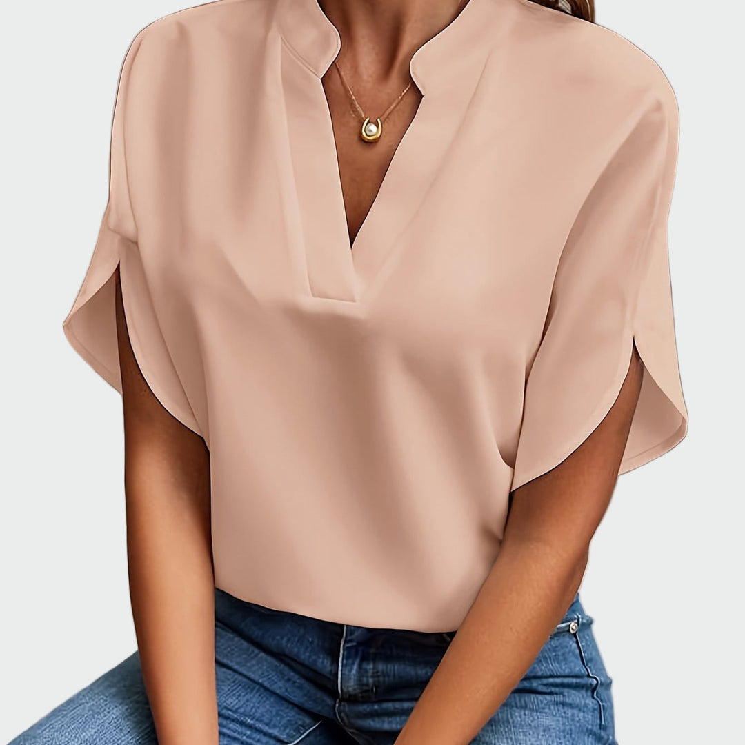 Blusa com design drapeado