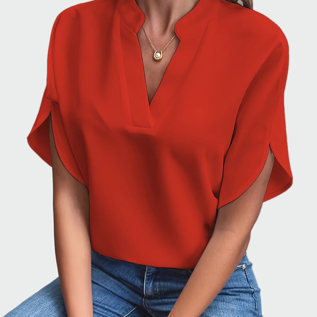 Blusa com design drapeado