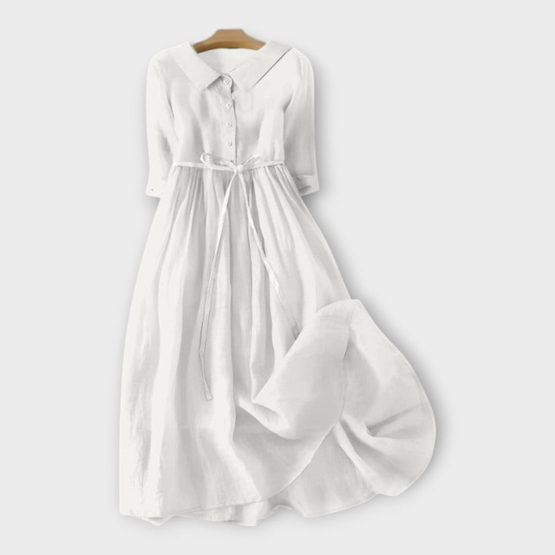 Vestido elegante com um toque atemporal