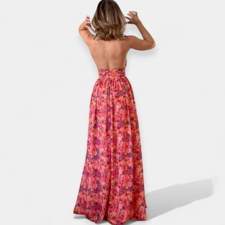 Vestido Arejado com Costas Descobertas