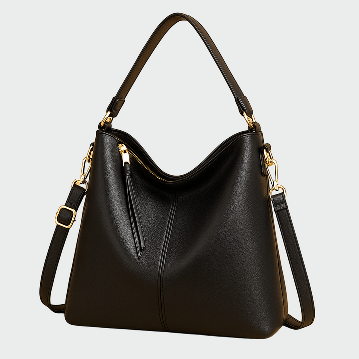 Saco hobo de couro atemporal