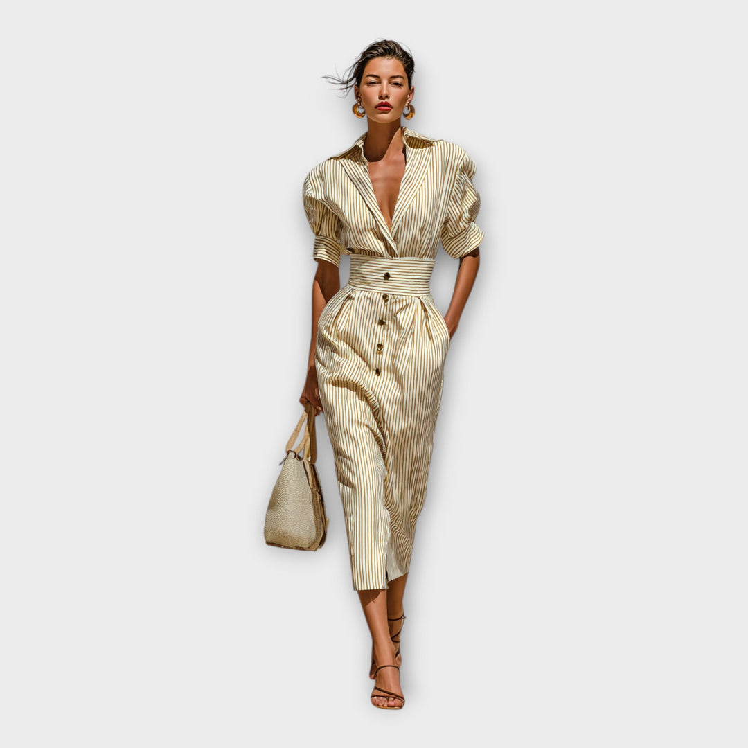 Vestido com requinte elegante