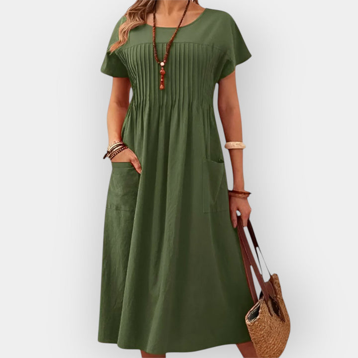 Vestido em Material Confortável e Macio