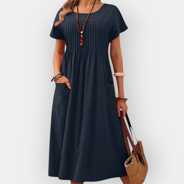 Vestido em Material Confortável e Macio