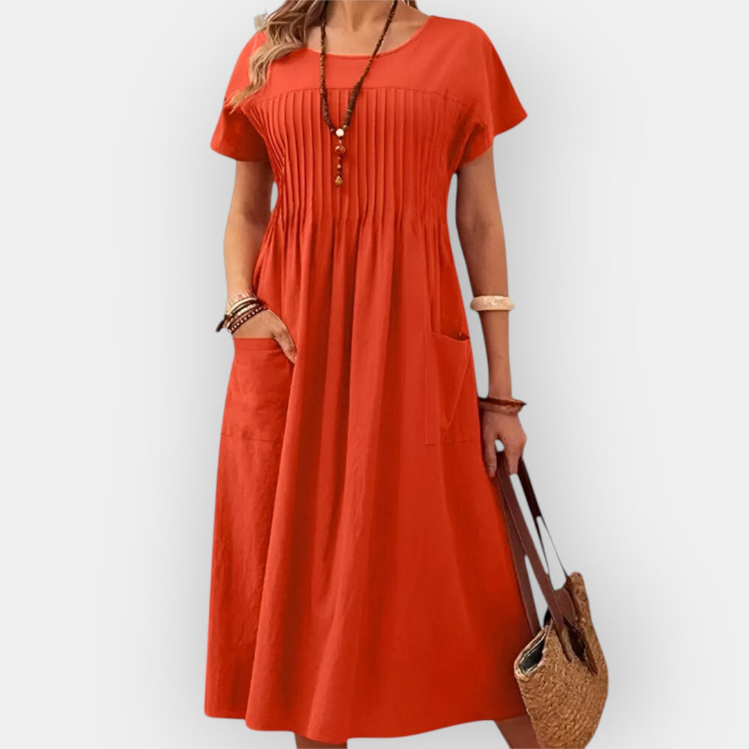 Vestido em Material Confortável e Macio