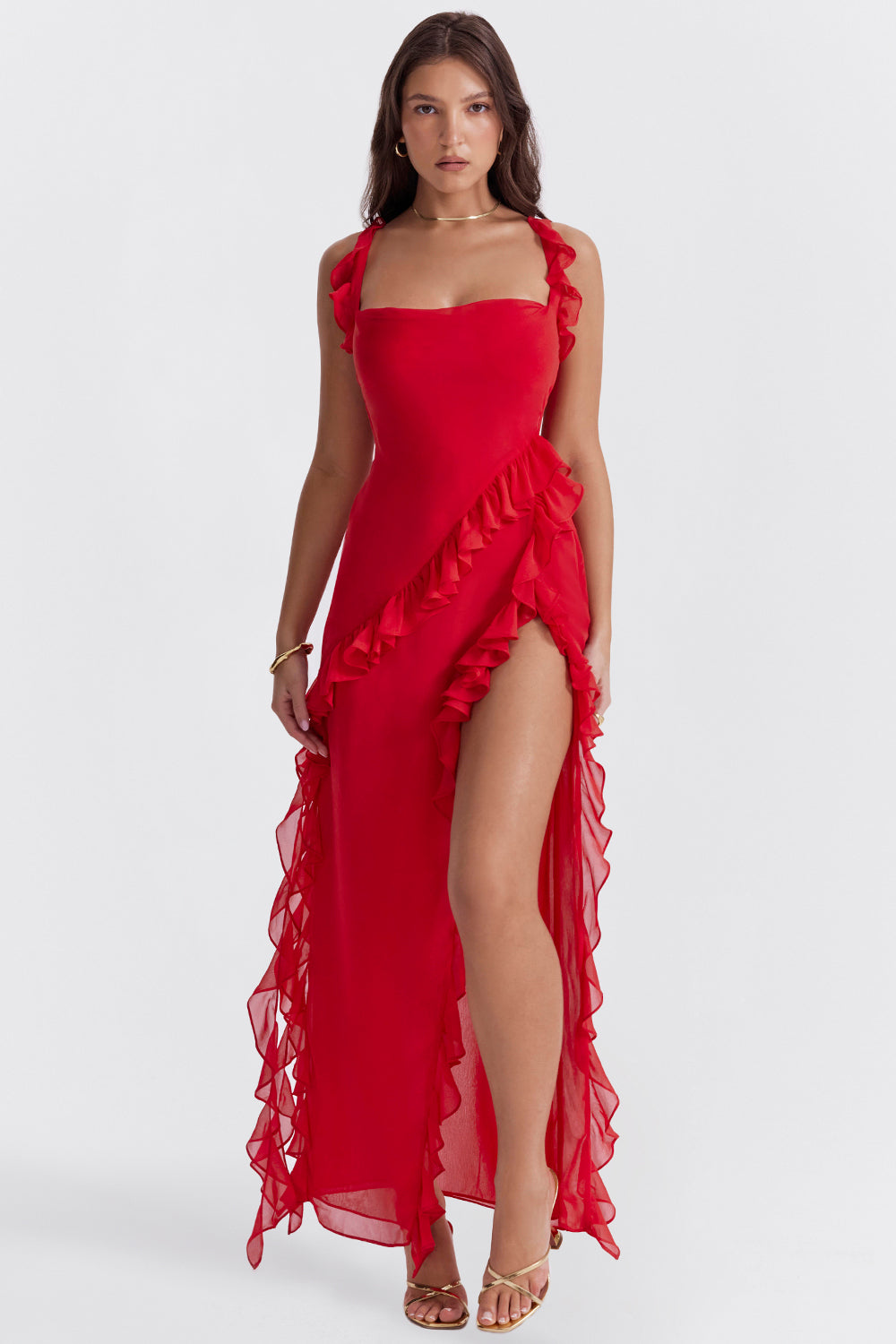 Meissa | Vestido com Volante Assimétrico