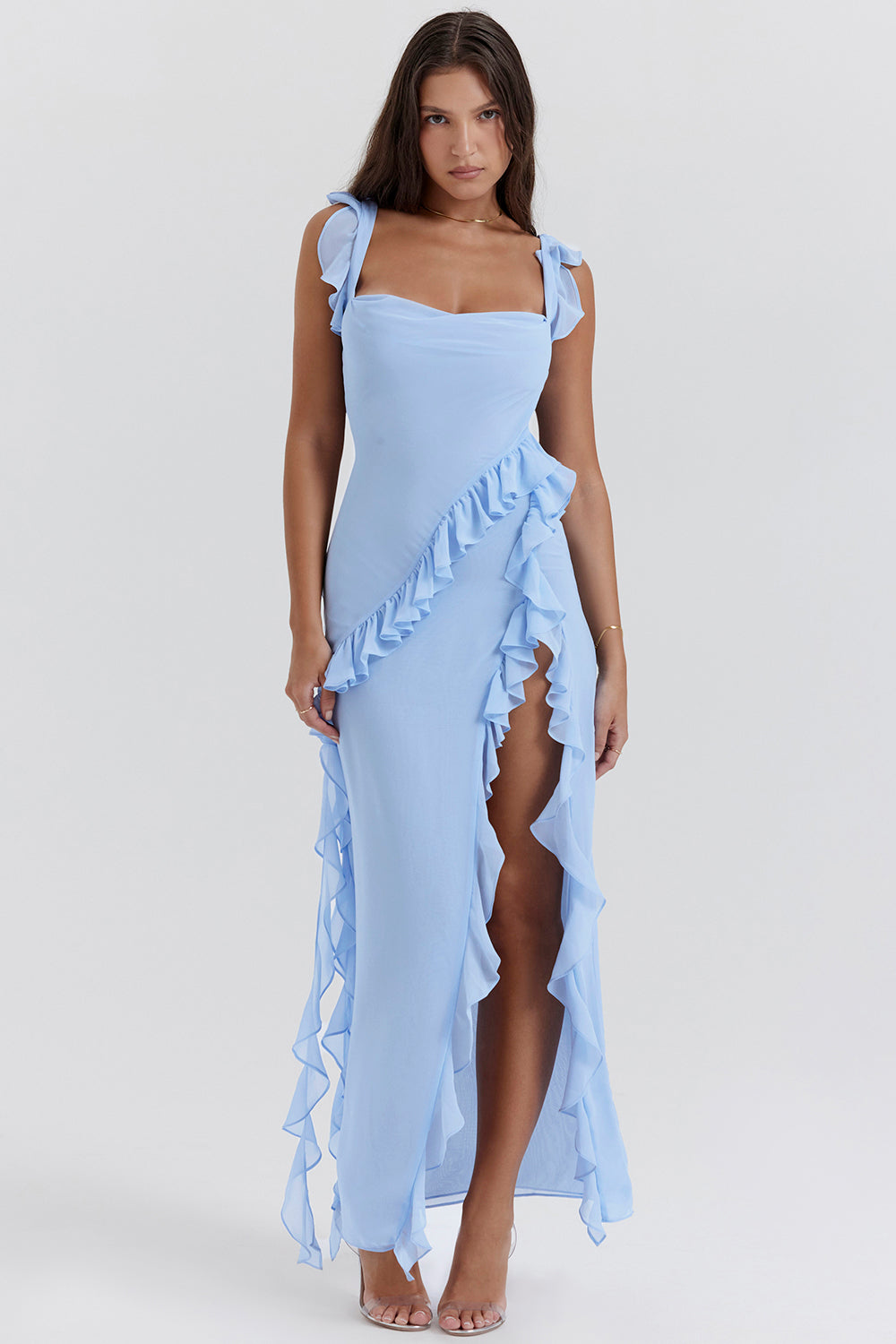 Meissa | Vestido com Volante Assimétrico