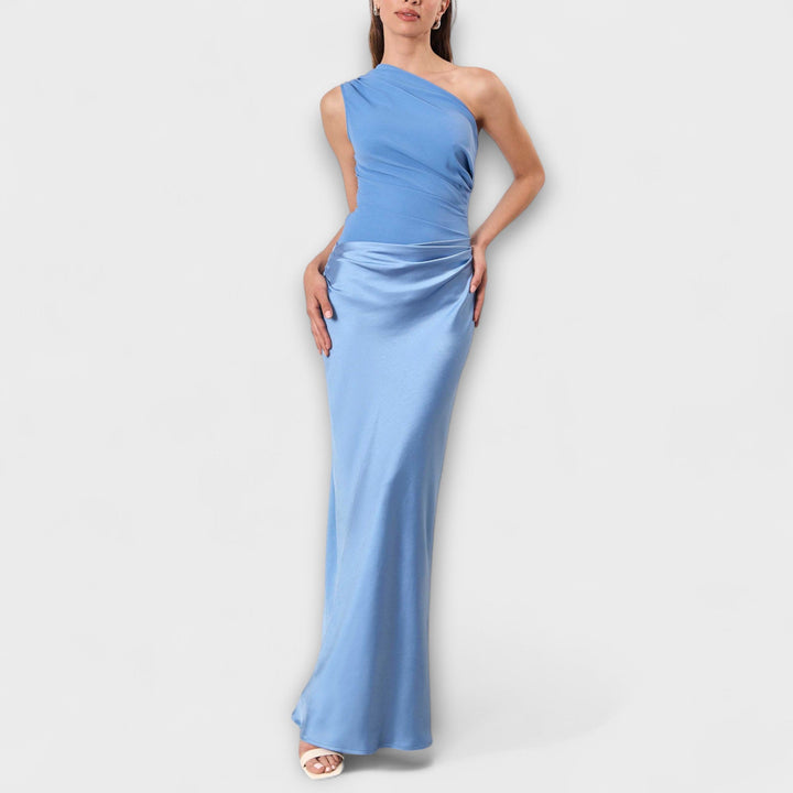 Vestido Maxi com Ombro Descoberto