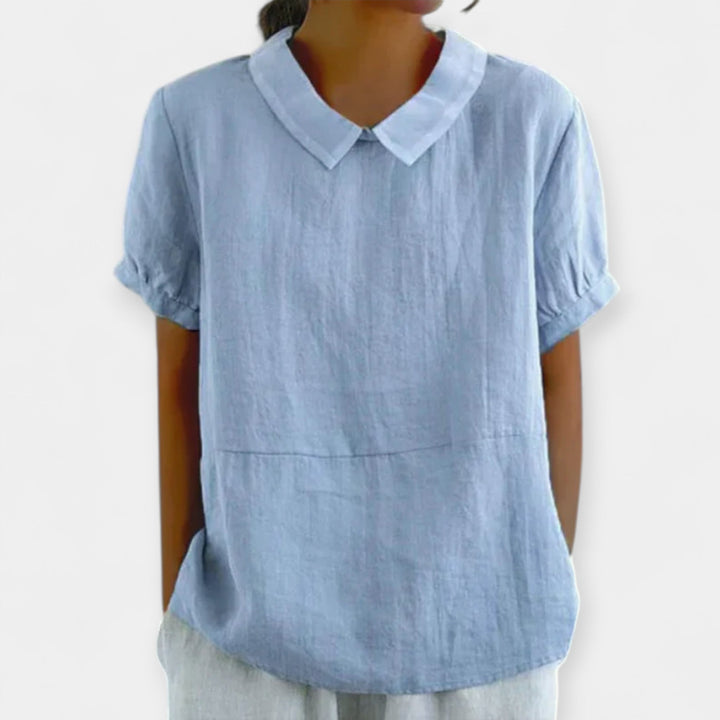 Camisola de Algodão com Gola