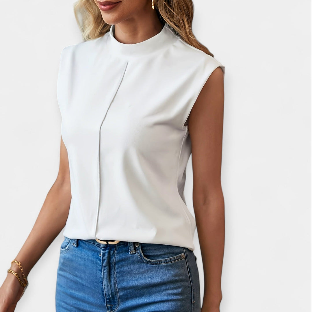 Top Elegante Sem Mangas
