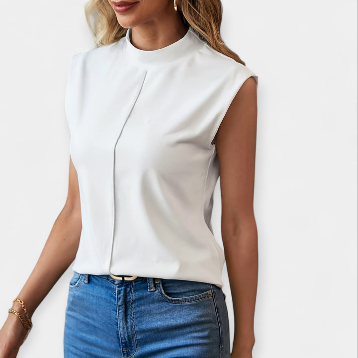 Top Elegante Sem Mangas