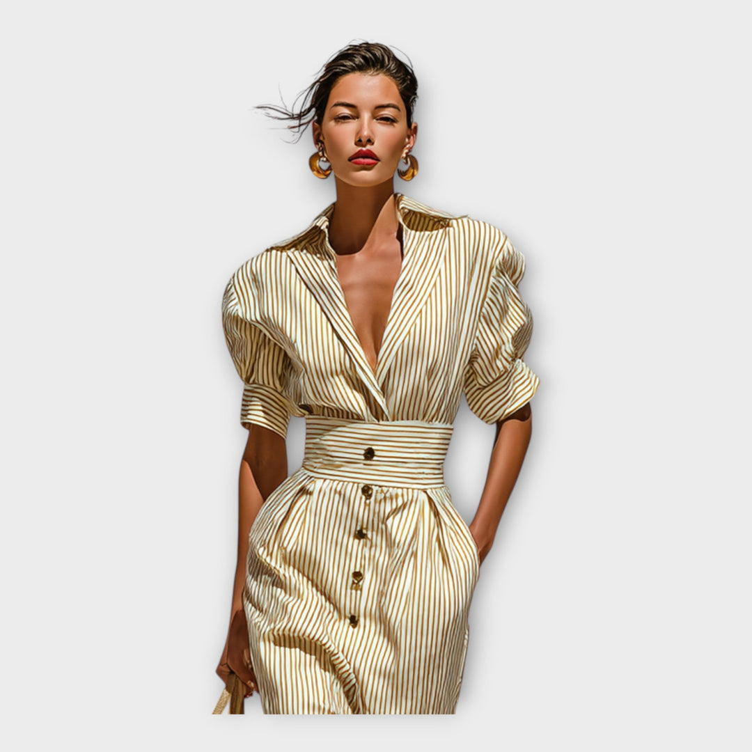 Vestido com requinte elegante