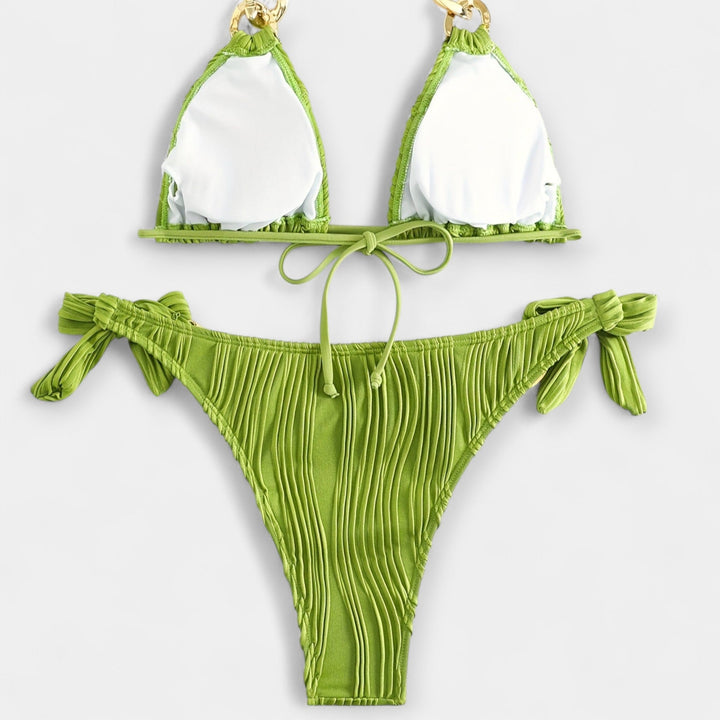 Conjunto de Biquíni Risca com Costuras
