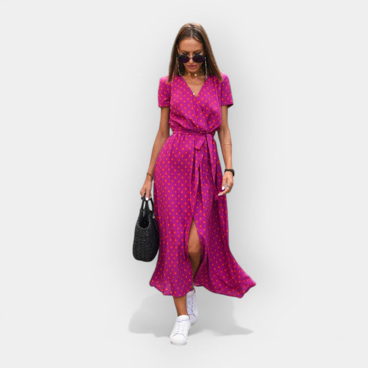Vestido com Ajuste Confortável e Estável