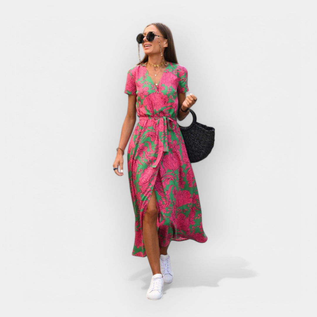 Vestido com Ajuste Confortável e Estável