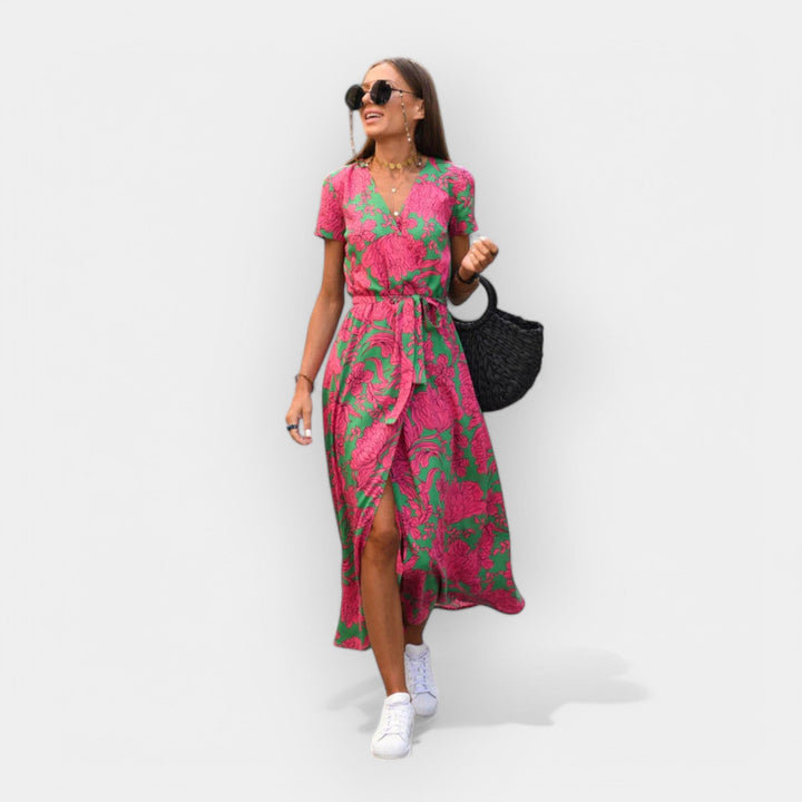 Vestido com Ajuste Confortável e Estável