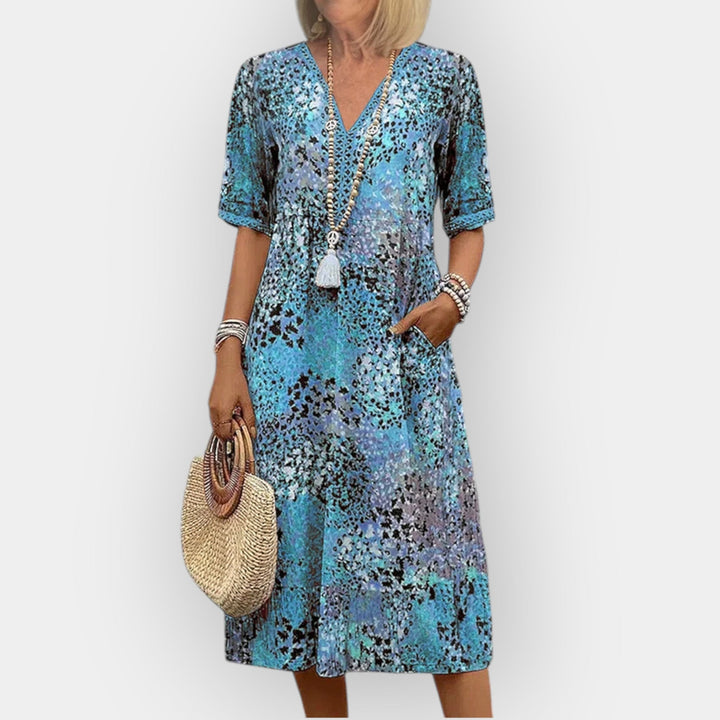 Vestido Midi Floral com Estilo