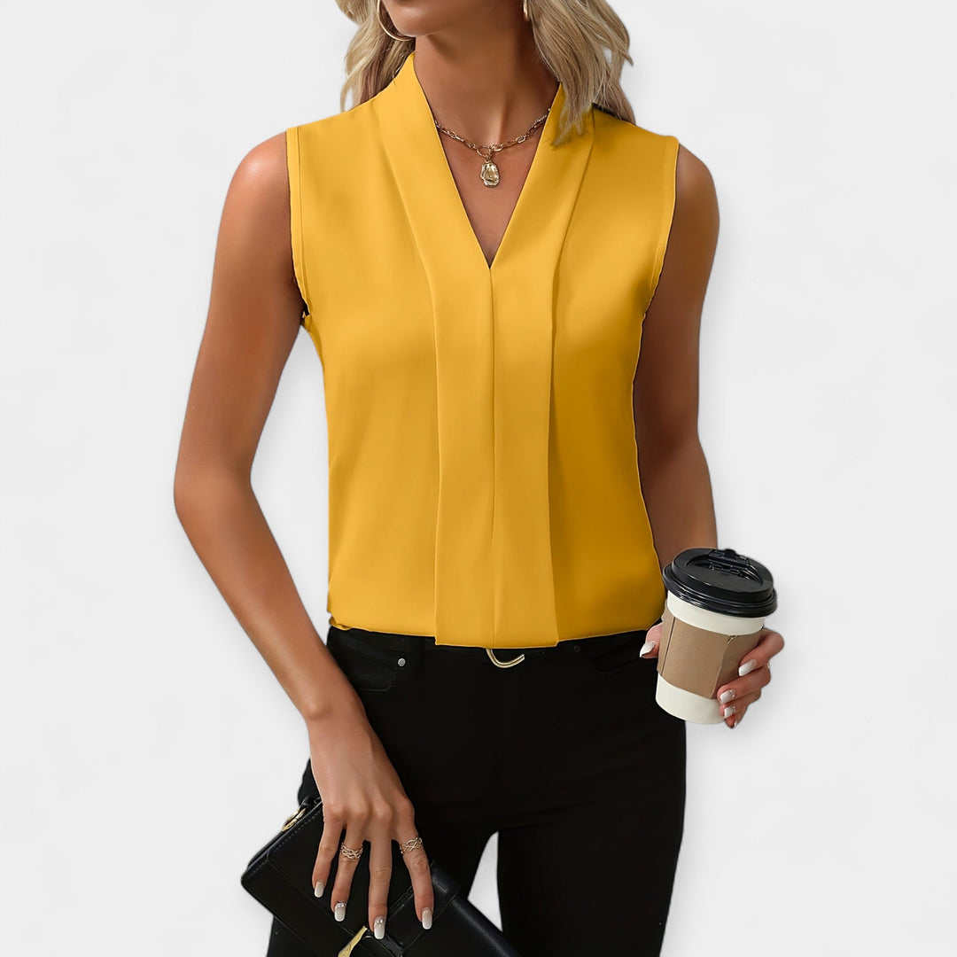 Blusa Sem Mangas Elegante