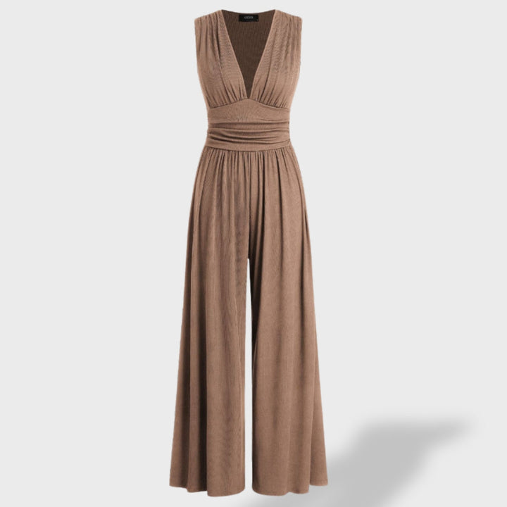 Ana™ | Macacão Elegante Sem Mangas com Perna Larga