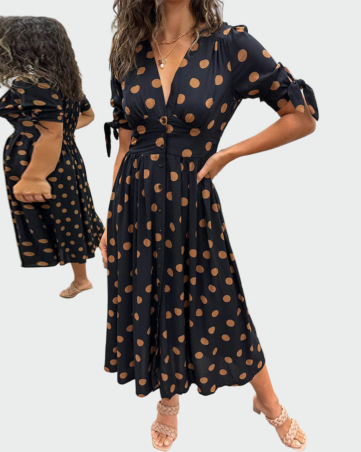 Vestido de Poá Impressionante