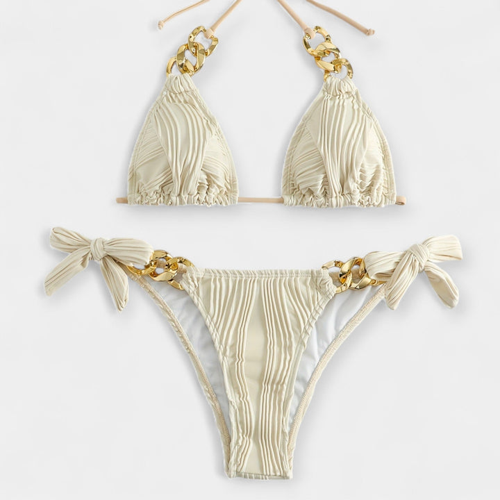 Conjunto de Biquíni Risca com Costuras