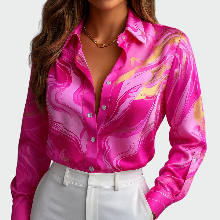 Camisa de Seda Fluida