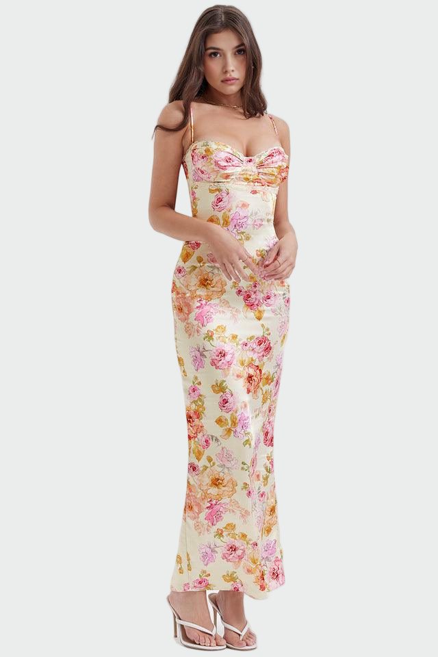 Rosa | Vestido Floral em Seda