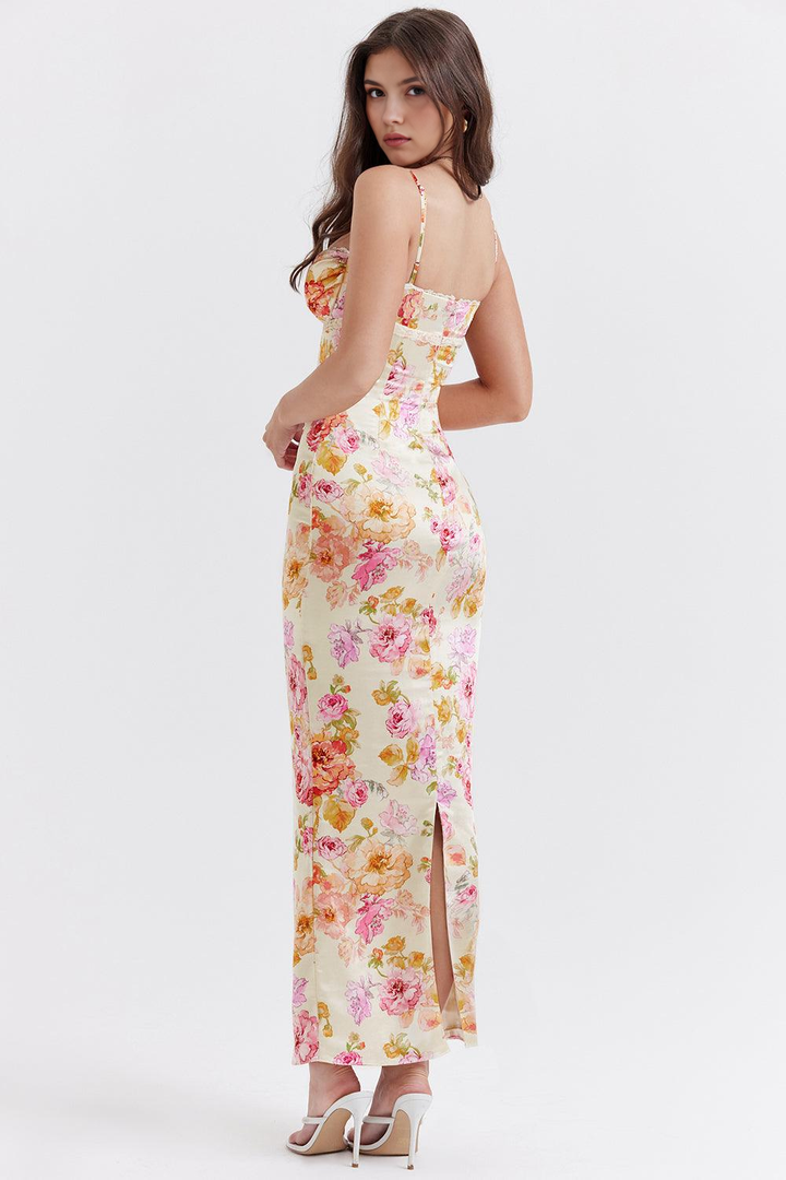 Rosa | Vestido Floral em Seda